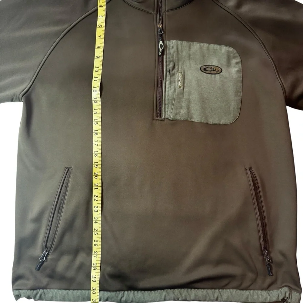 Drake Waterfowl Olive Green Quarter Zip XXL Pullover